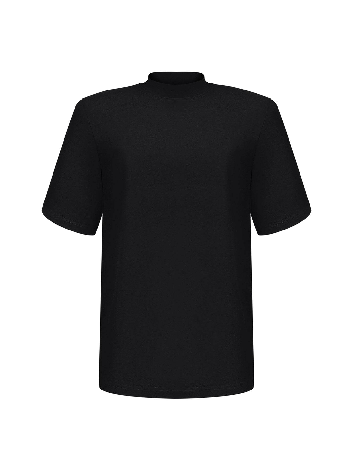 Cotton T-Shirt with Structured Shoulders