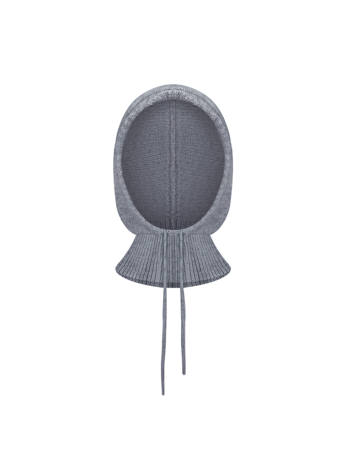 KNITTED WOOL BALACLAVA GRAY
