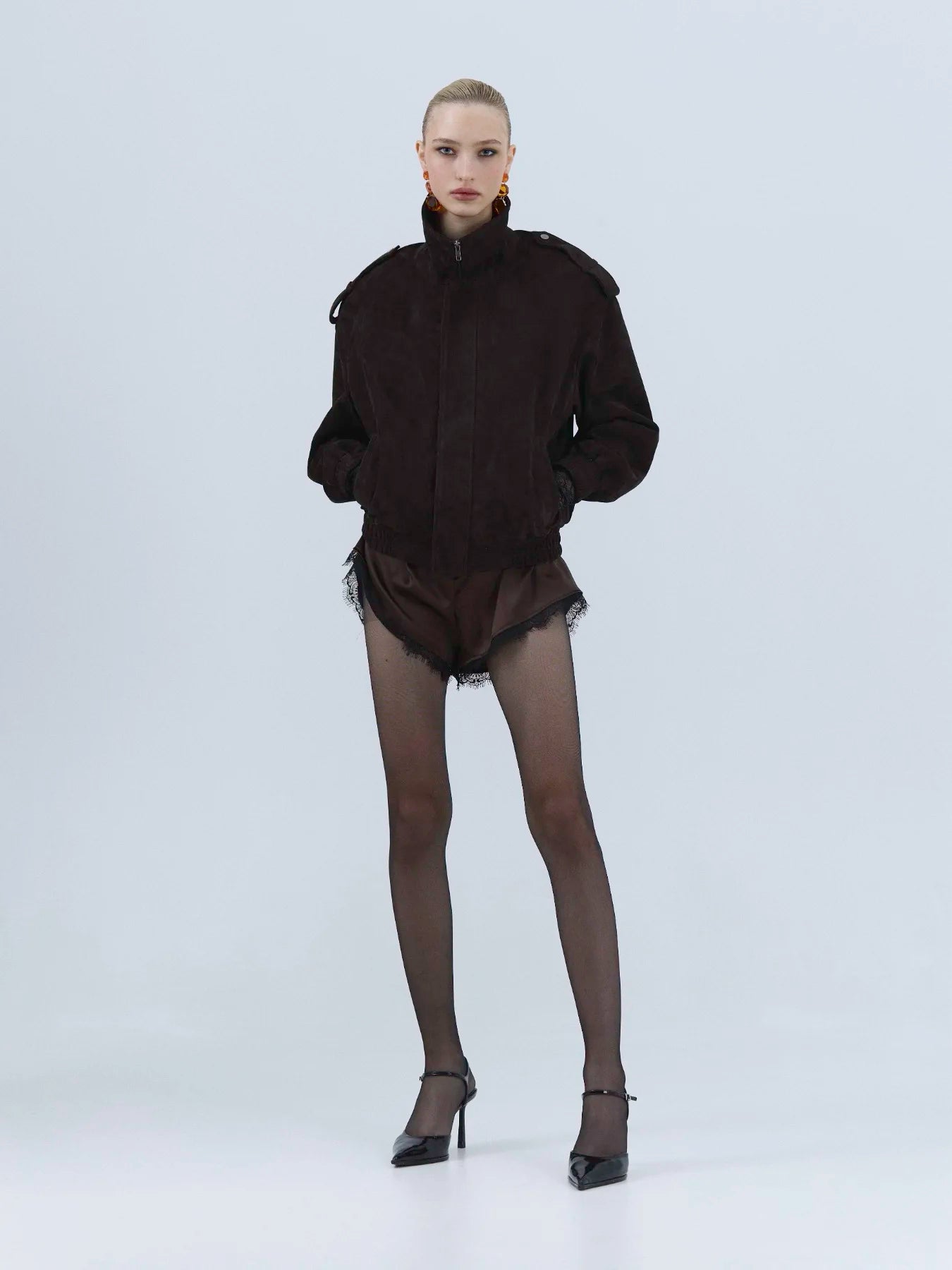 Dark Chocolate Suede Jacket