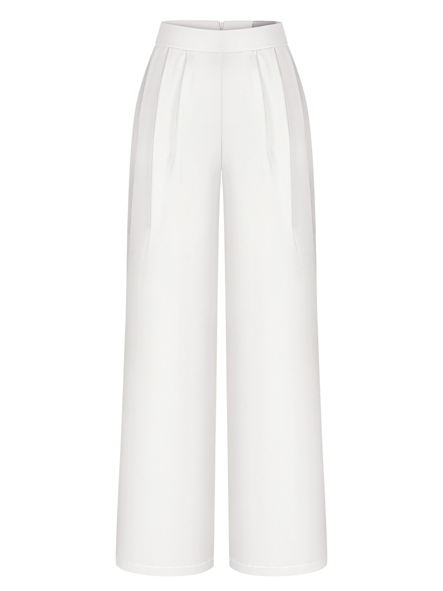 Satin Soft Straight Milk Trousers