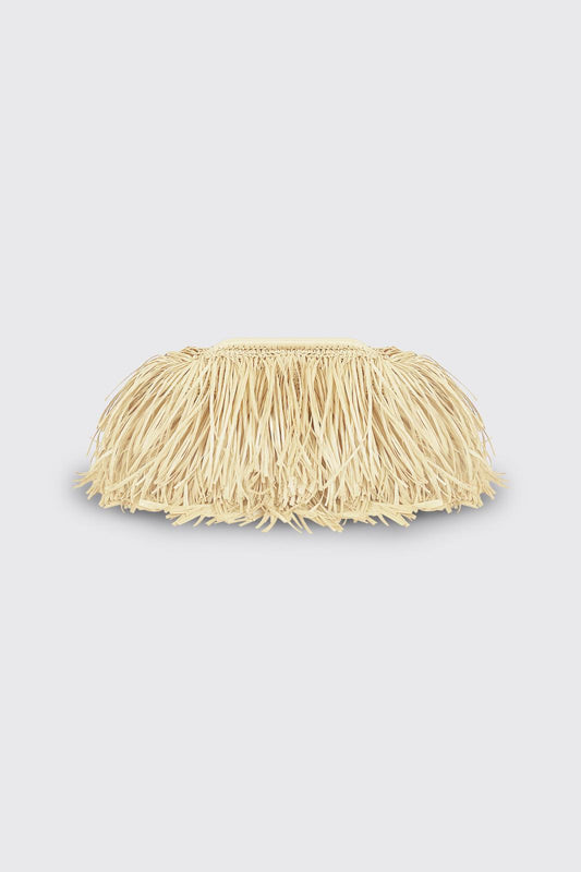 Riviera Raffia Bag Ivory