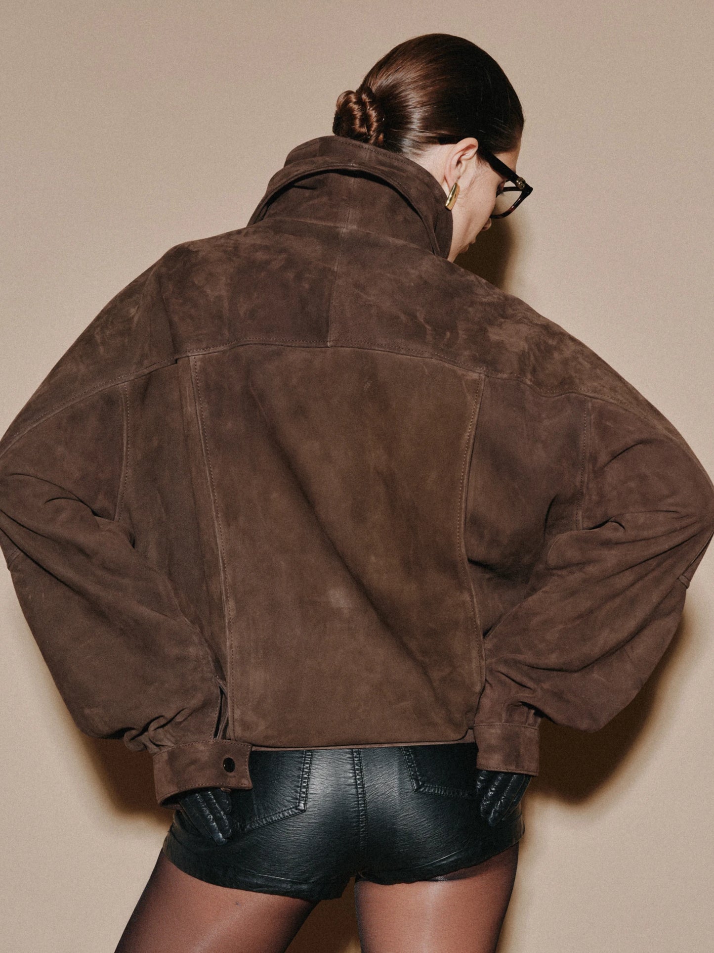 Suede Bomber Jacket