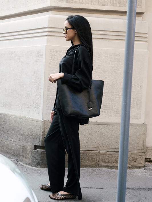 Matte Soft Straight Trousers