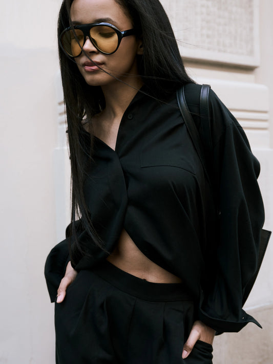 Matte Fluid Oversized Shirt