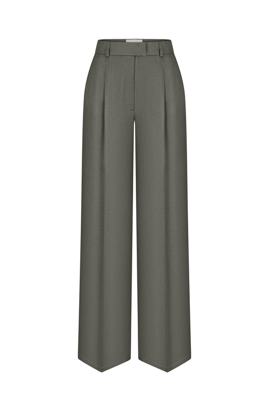 Olive Flow Trousers