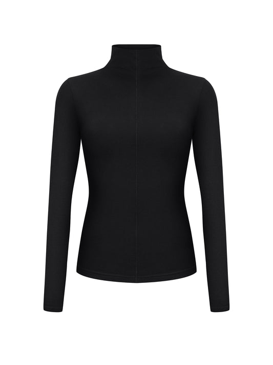 Fitted Cotton Turtleneck