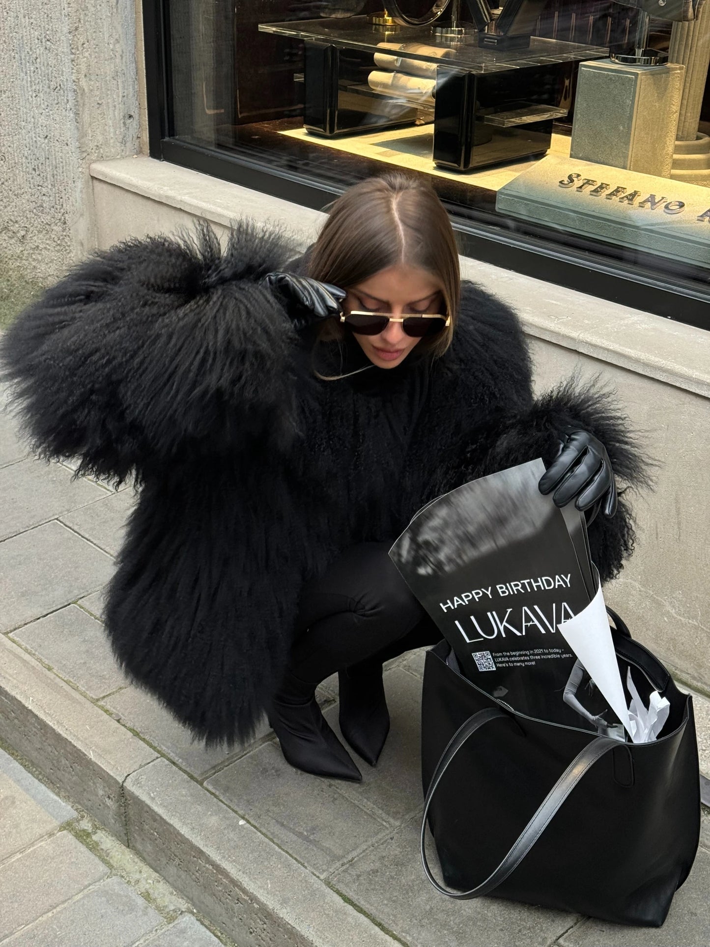 Black Fur Coat