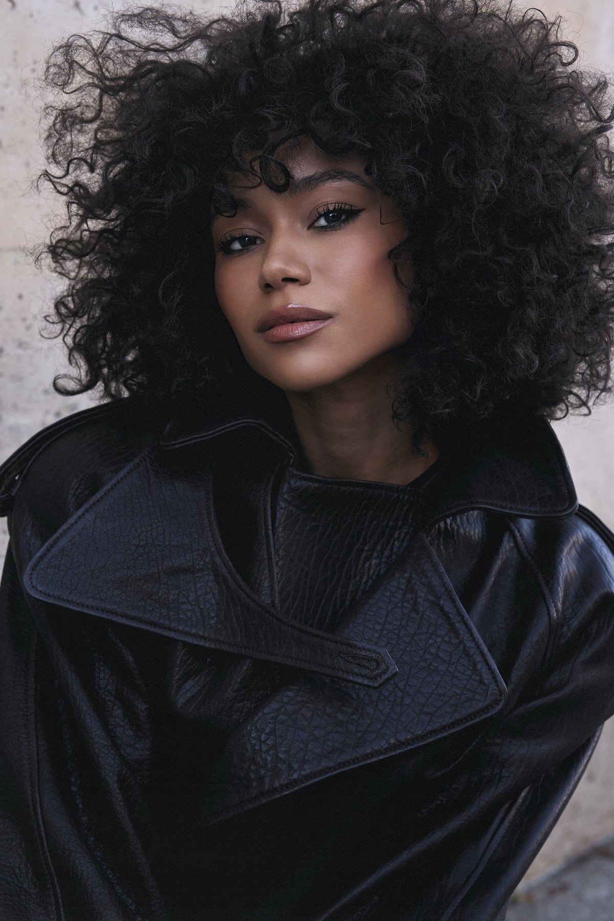 LUKAVA Structured Lambskin Leather Jacket