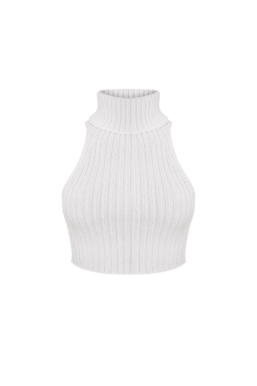 MILK KNIT HALTER TOP