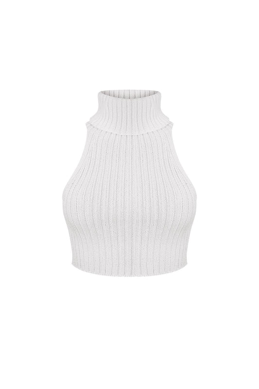 MILK KNIT HALTER TOP