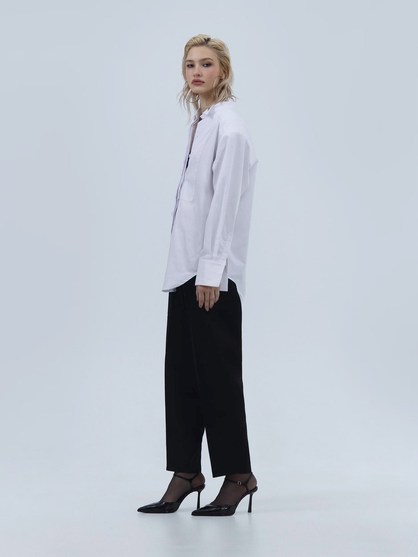 Oversize Cotton Shirt — White