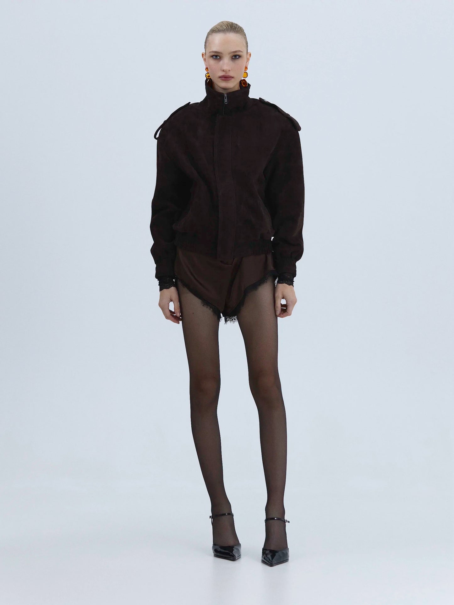 Dark Chocolate Suede Jacket