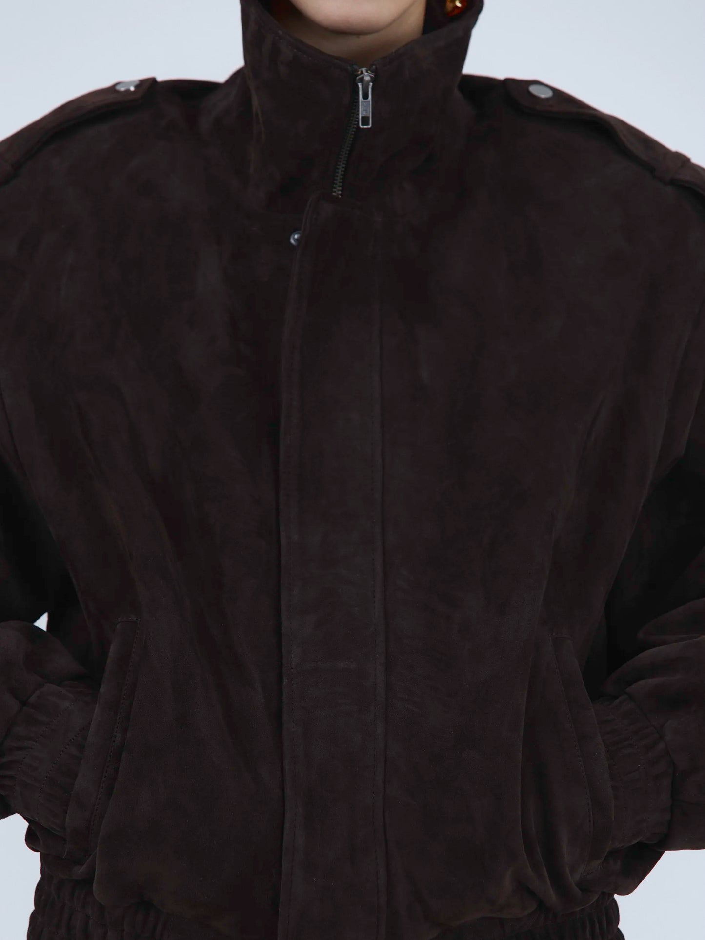 Dark Chocolate Suede Jacket