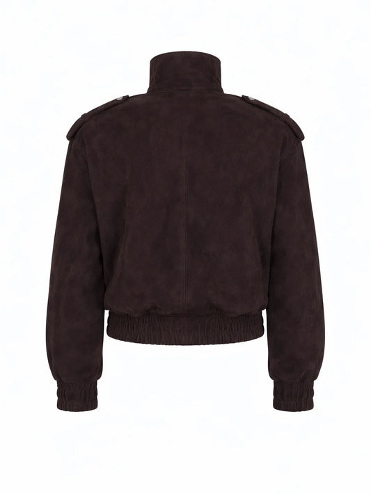Dark Chocolate Suede Jacket