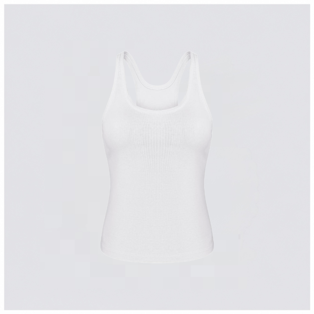 White Essential Tank Top