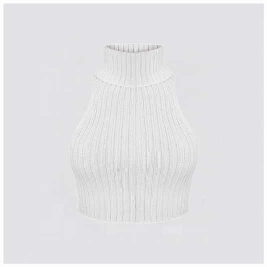 MILK KNIT HALTER TOP