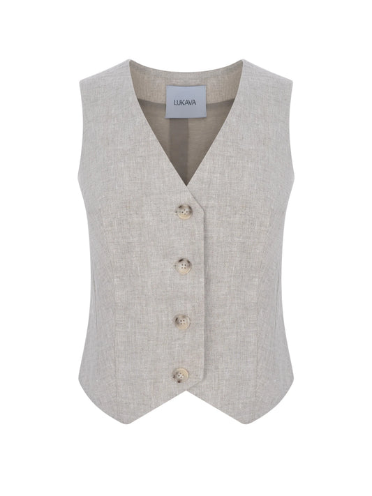 Linen Vest