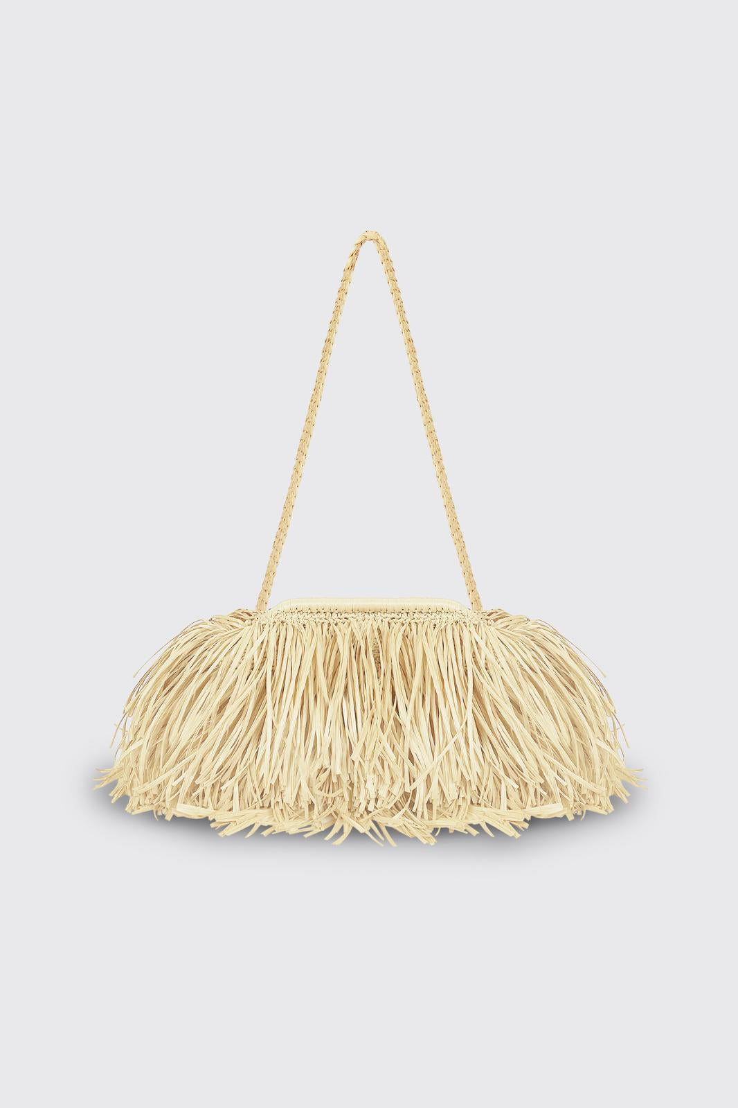 Riviera Raffia Bag Ivory