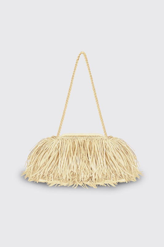 Riviera Raffia Bag Ivory