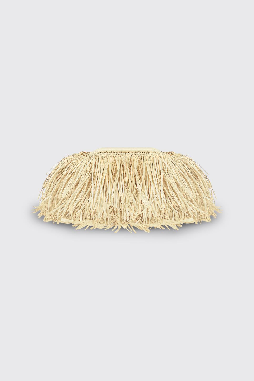 Riviera Raffia Bag Ivory